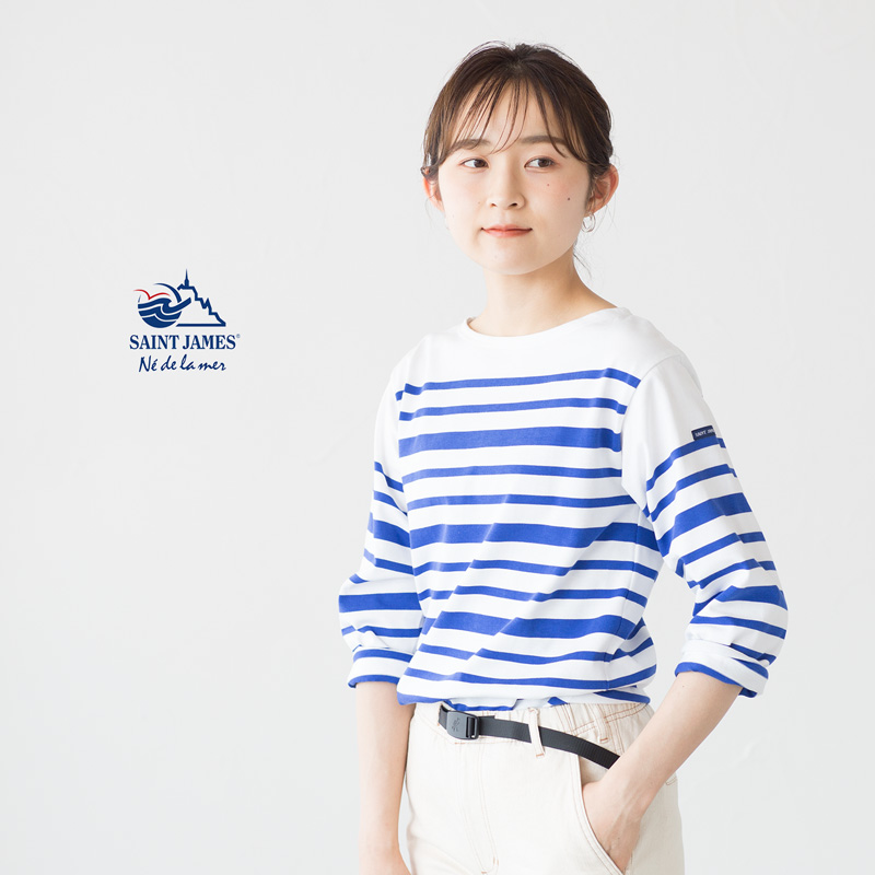 セントジェームス ナバル デュアルボーダー 長袖 Tシャツ DUAL BORDER