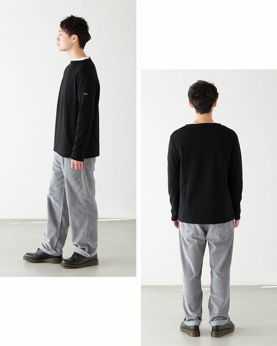 定価1.8万 SAINT JAMES ダブルフェイス ボートネック ニット T3 SAINT JAMES - 定価1.8万 SAINT JAMES ダブルフェイス ボートネック