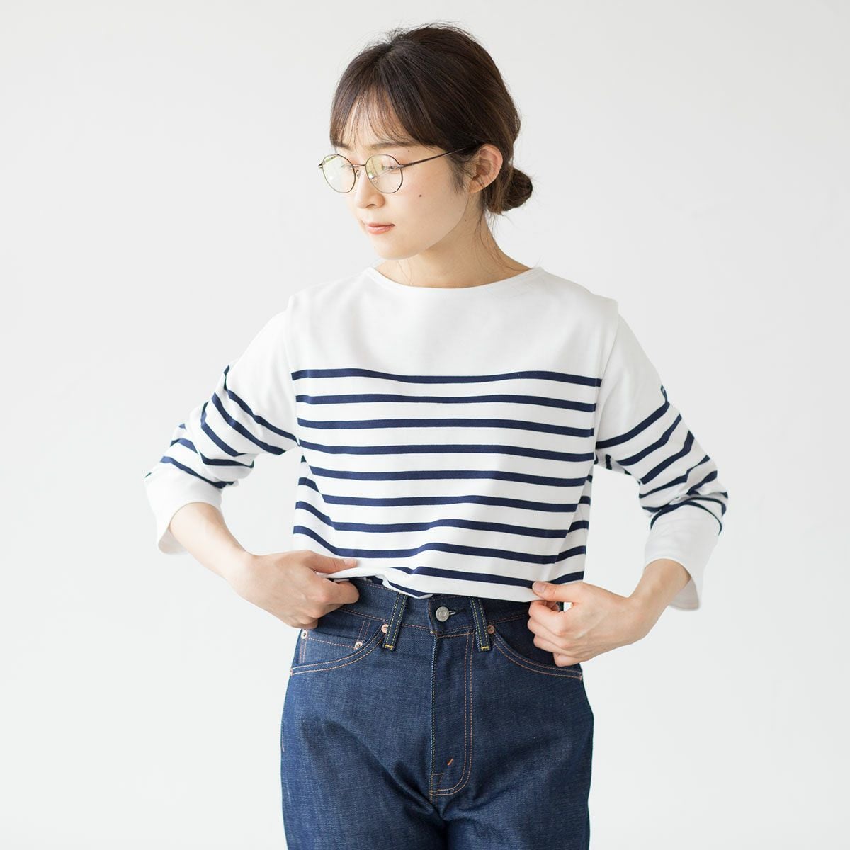 カットソー(長袖/七分) SAINTJAMES  NAVAL saint james セントジェームス[NAVAL ナヴァル 七分袖］ | Bless ON