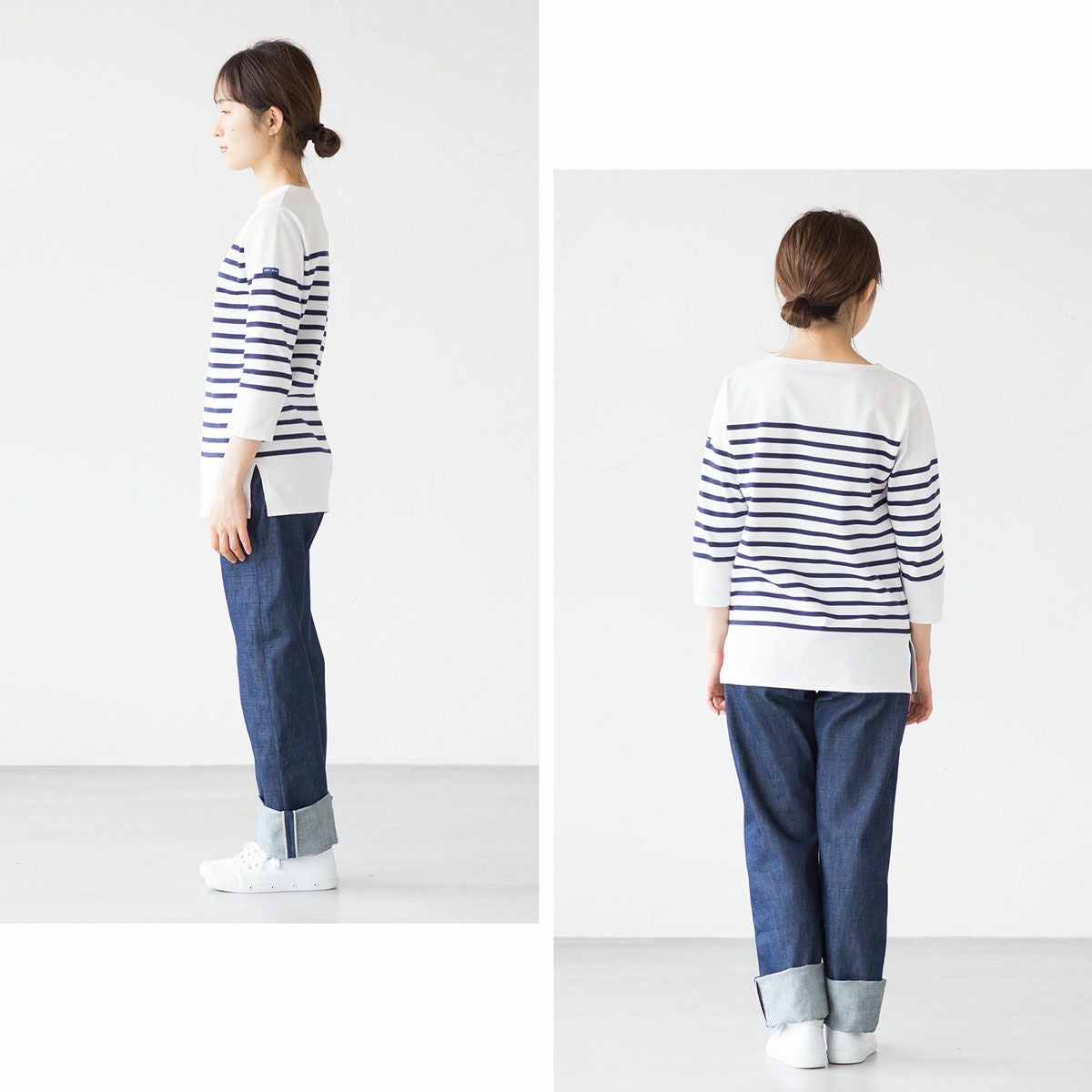 IENA SAINT JAMES NAVAL ボーダー SAINT JAMES/セントジェームス】NAVAL / ナヴァル ボーダー（Tシャツ