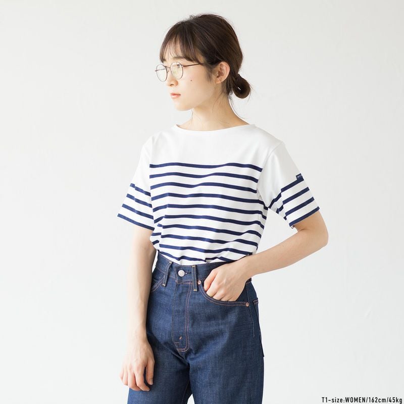 セントジェームス ナバル 半袖 五分袖 ボーダー Tシャツ SAINT JAMES