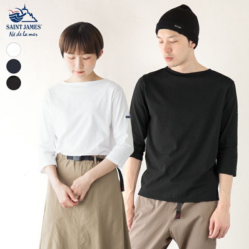 セントジェームス モーレ 七分袖 無地 黒 T3 国内正規品 000000000295-03.jpg?size=l&w=