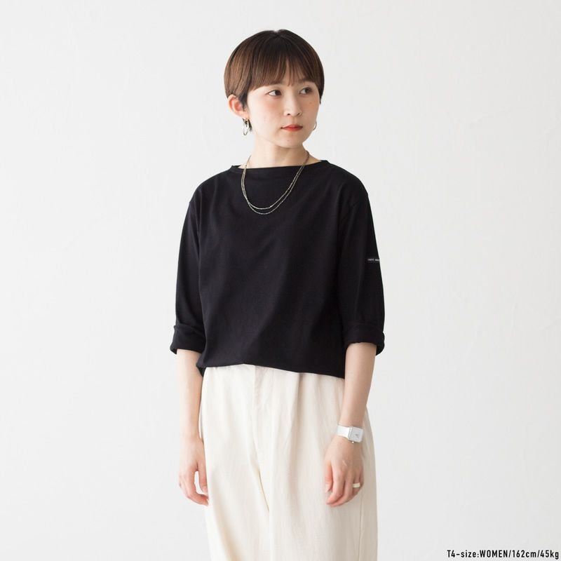 セントジェームス モーレ 七分袖 Tシャツ 無地/ソリッド 08JC183-1R