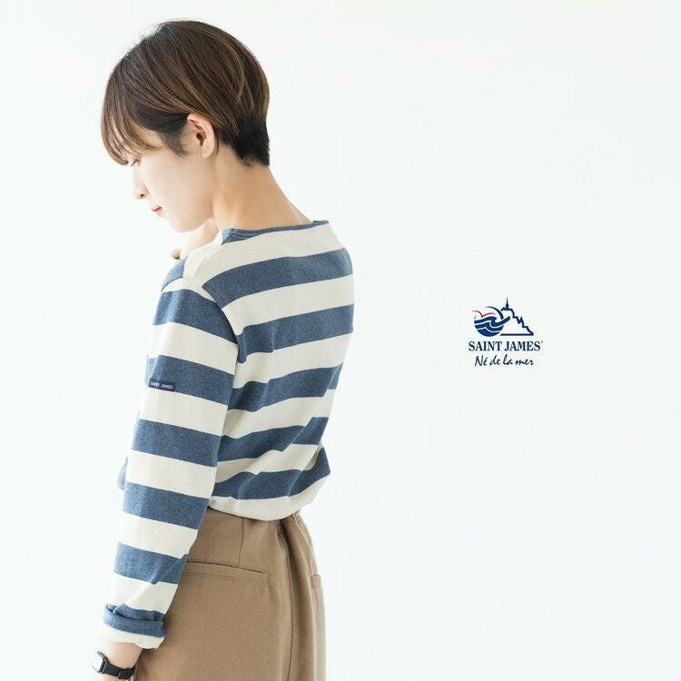 未使用☆セントジェームス☆人気☆ボーダーカットソー SAINT JAMES/セントジェームス OUESSANT/ウェッソン ボーダー（Tシャツ