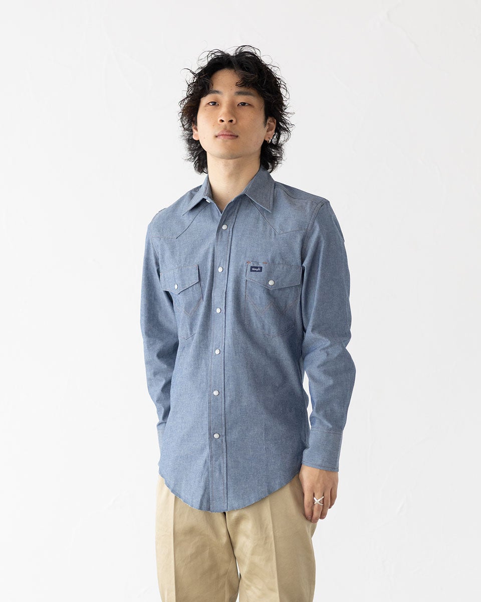 米国直輸入 ラングラー ウエスタン ワークシャツ Wrangler 70136MW