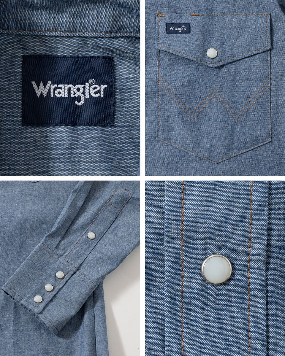 米国直輸入 ラングラー ウエスタン ワークシャツ Wrangler 70136MW