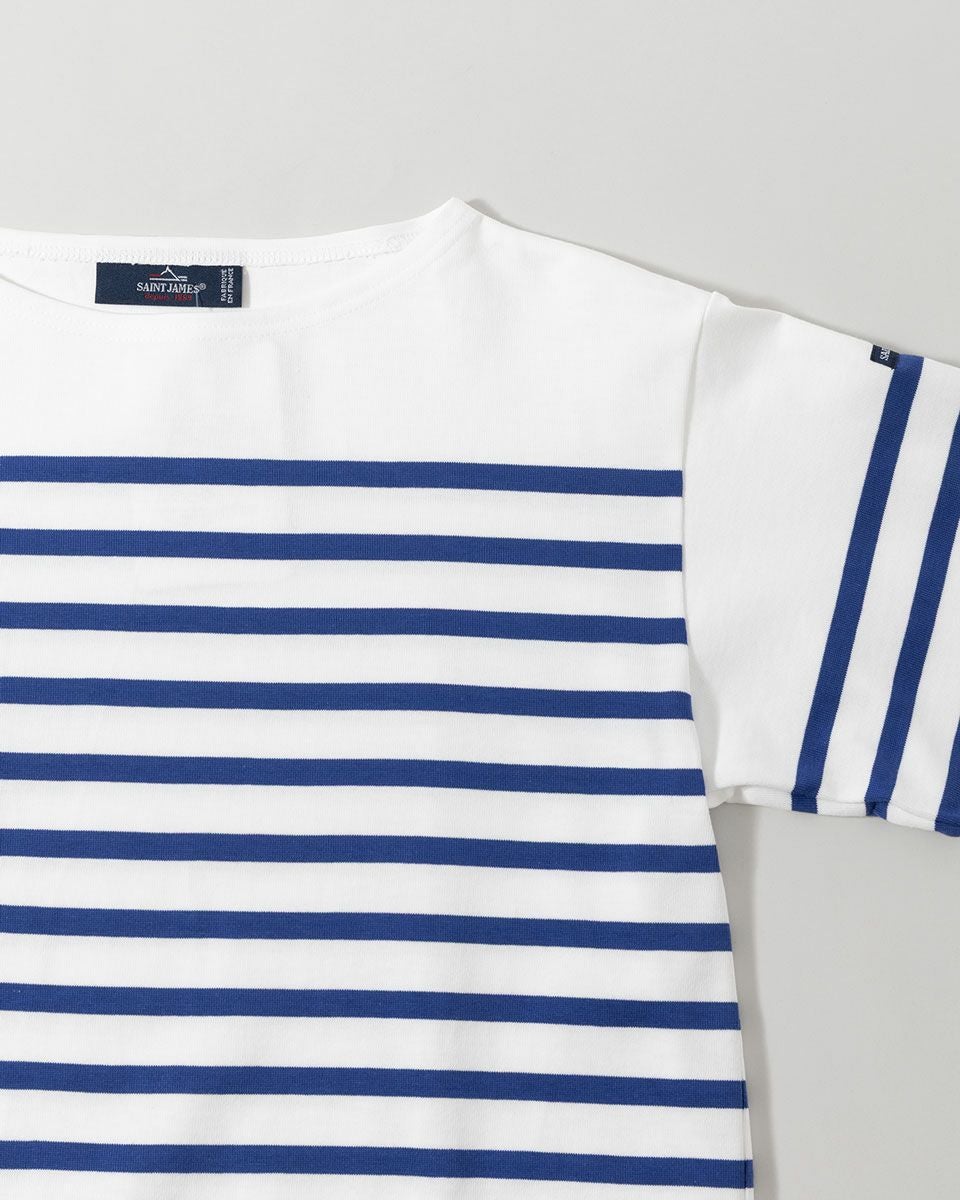 美品✨SAINT JAMES　ボーダーバスクシャツ　ウエッソン　青×白　T4 楽天市場】日本正規品 セントジェームス ウエッソン 寒色ボーダー