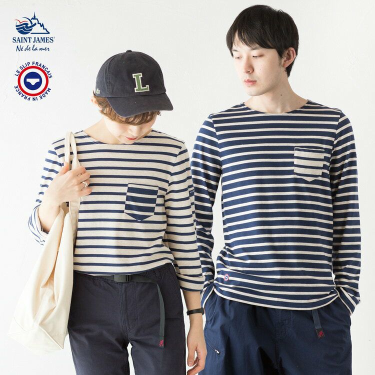20%OFF】セントジェームス × ル スリップ フランセポケット付き 長袖