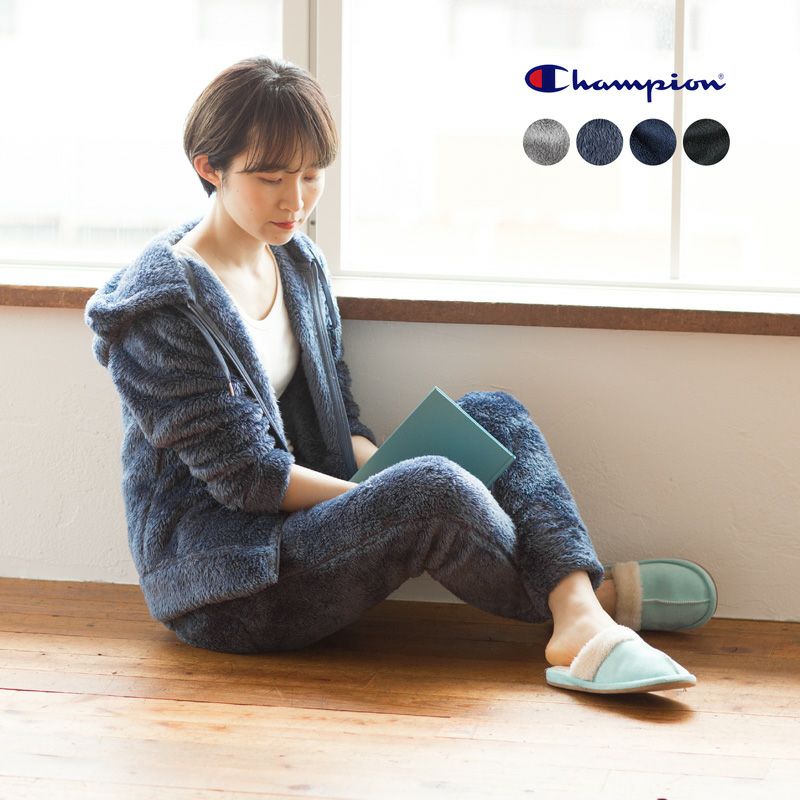 40%OFF】 XSサイズ チャンピオン シェルパ フリース 上下組 ジップ