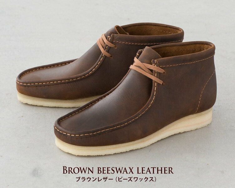ブッテロ　レザー　モカシン　ブーツ　ワラビー　26～27㎝相当 クラークス ワラビーブーツ Clarks WALLABEE BOOT メンズ モカシン