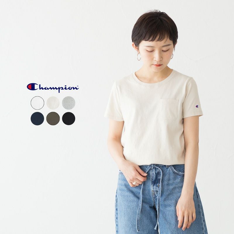 チャンピオン レディース ウィメンズ ポケット付きTシャツ Champion