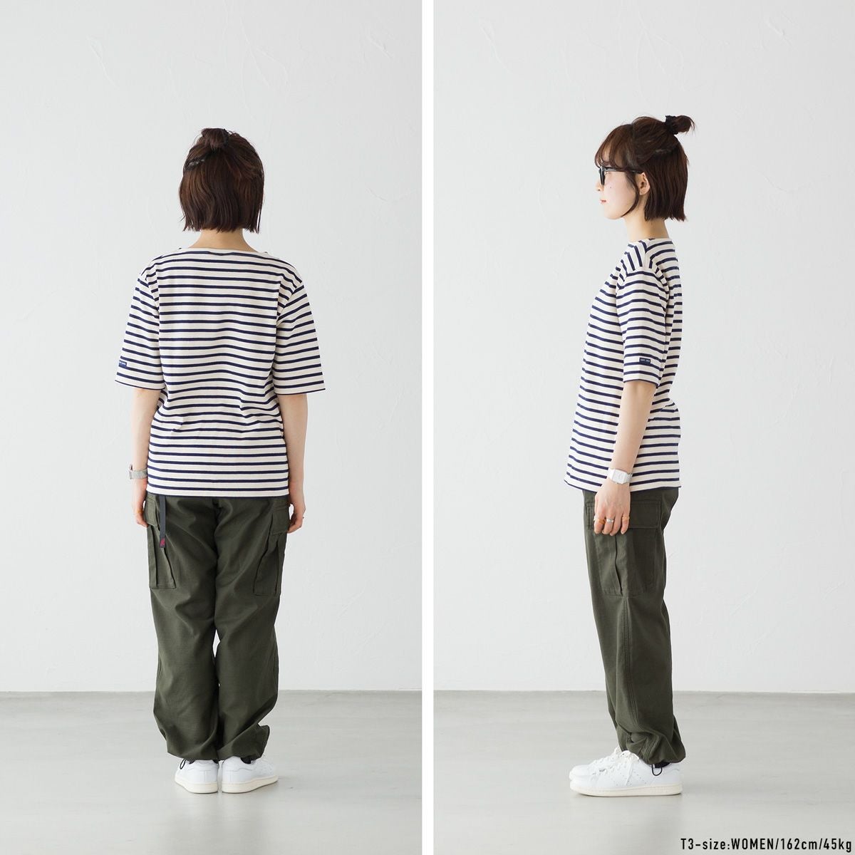 SAINT JAMES ウエッソン 無地 ボートネック半袖Tシャツ SAINT JAMES｜厚手コットン ボートネック ウェッソン 半袖 カットソー