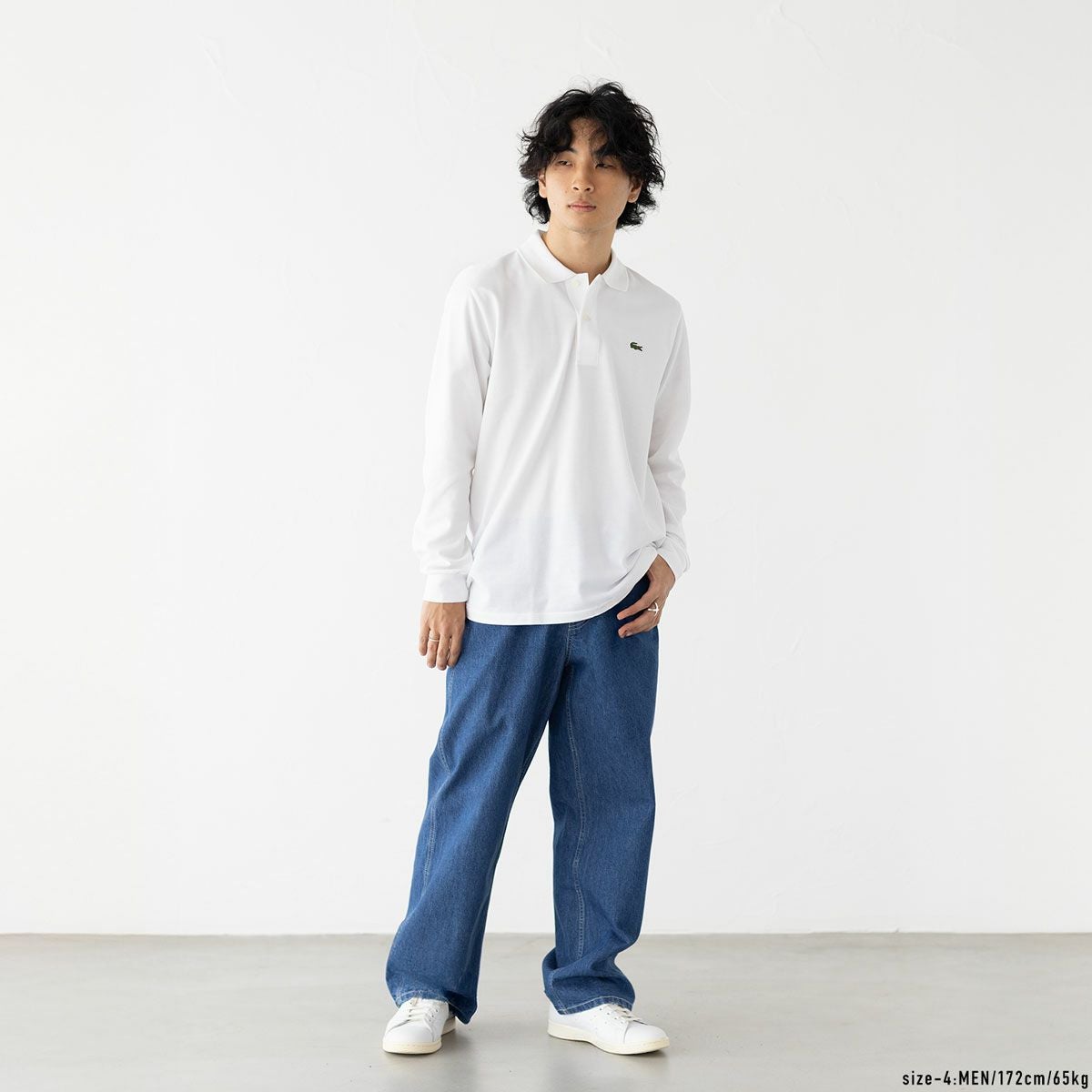 未使用　ラコステ L1312 長袖ポロシャツ クラシックフィット グリーン M LACOSTE（ラコステ） オリジナルフィット 長袖 ポロシャツ L1312MJ-99