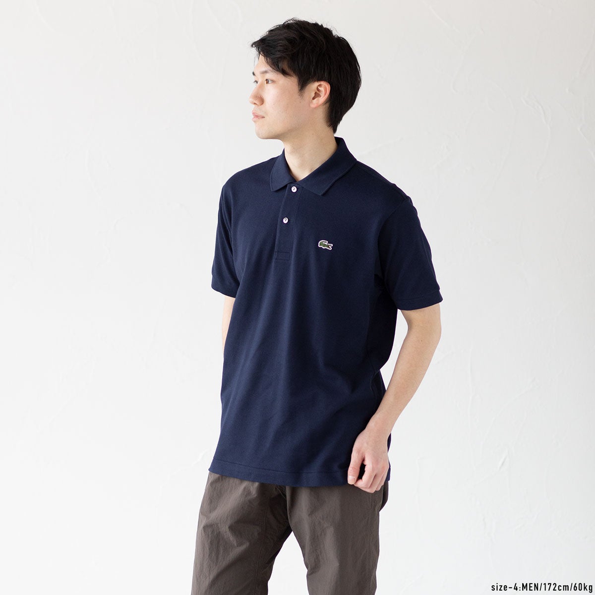ラコステ 1212 ポロシャツ ネイビー サイズ4 日本製 LACOSTE（ラコステ） ポロシャツ 日本製 定番 半袖ポロ メンズ L1212