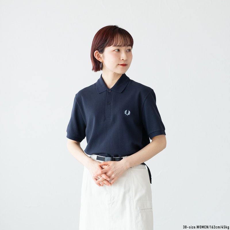 ✨美品✨フレッドペリー　ポロシャツ　ネイビー　コットン　 38（Ⅼ相当）　英国製 フレッドペリー ポロシャツ M3 英国製 プレーンポロ FRED PERRY メンズ
