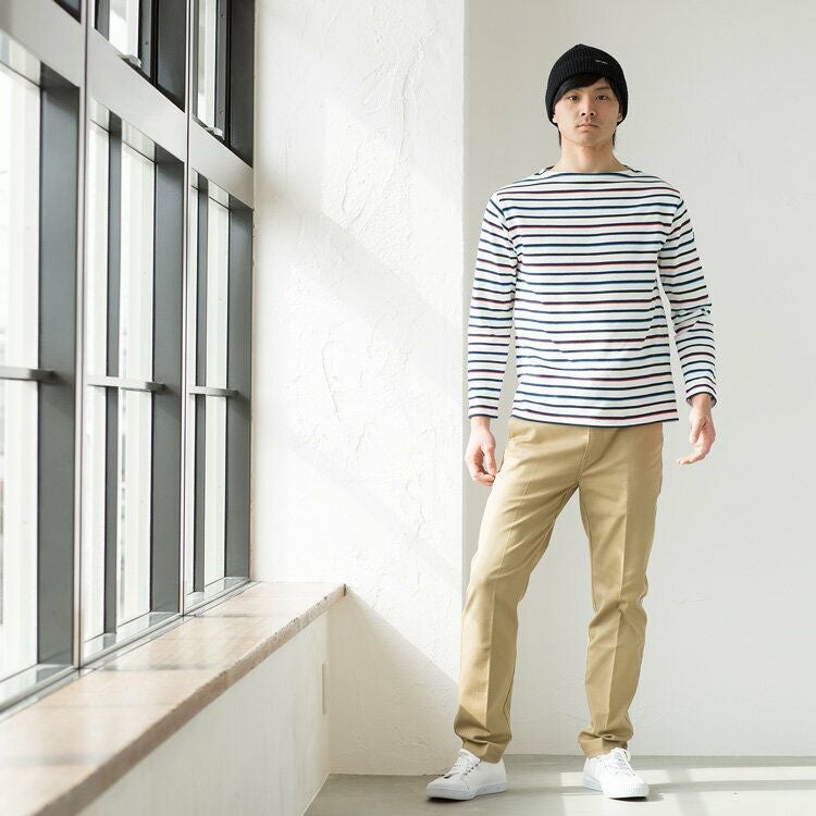 【かーりー】セントジェームス ウエッソン ボーダー 2019AW新色 ウェッソン “ボーダー”［ダークグリーン/生成り]：セントジェームス