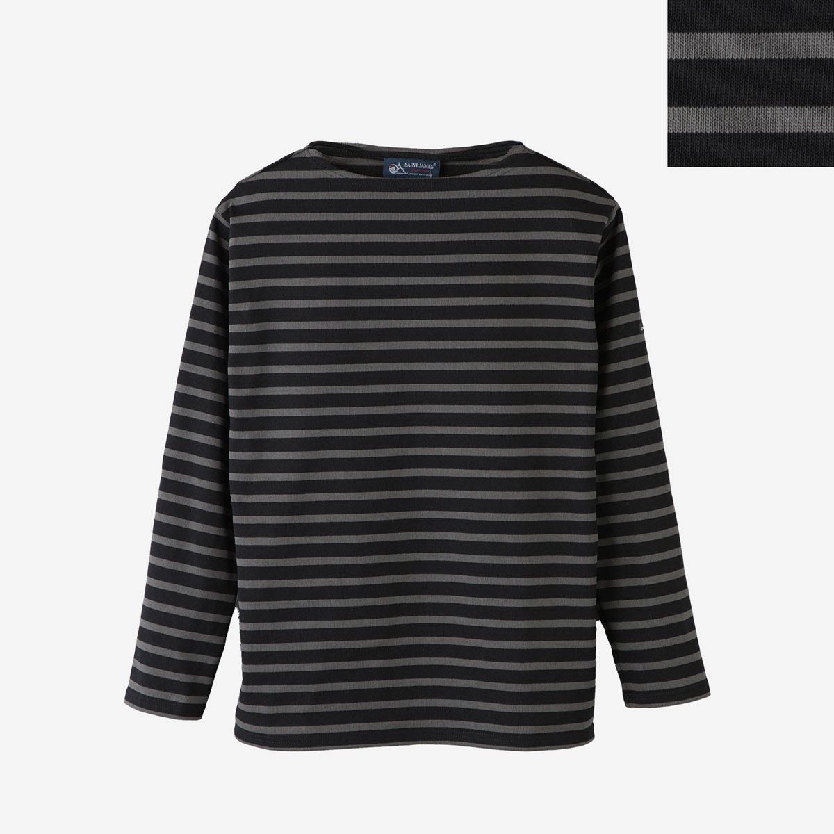 極美品　ウエッソン　ブルー×ブラック　T4　セントジェームス SAINT JAMES（セントジェームス） tシャツ 別注 ウエッソン ルーズ