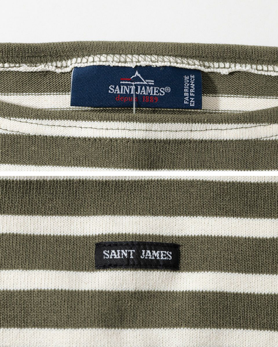 セントジェームス ウエッソン 寒色ボーダー SAINTJAMES OUESSANT