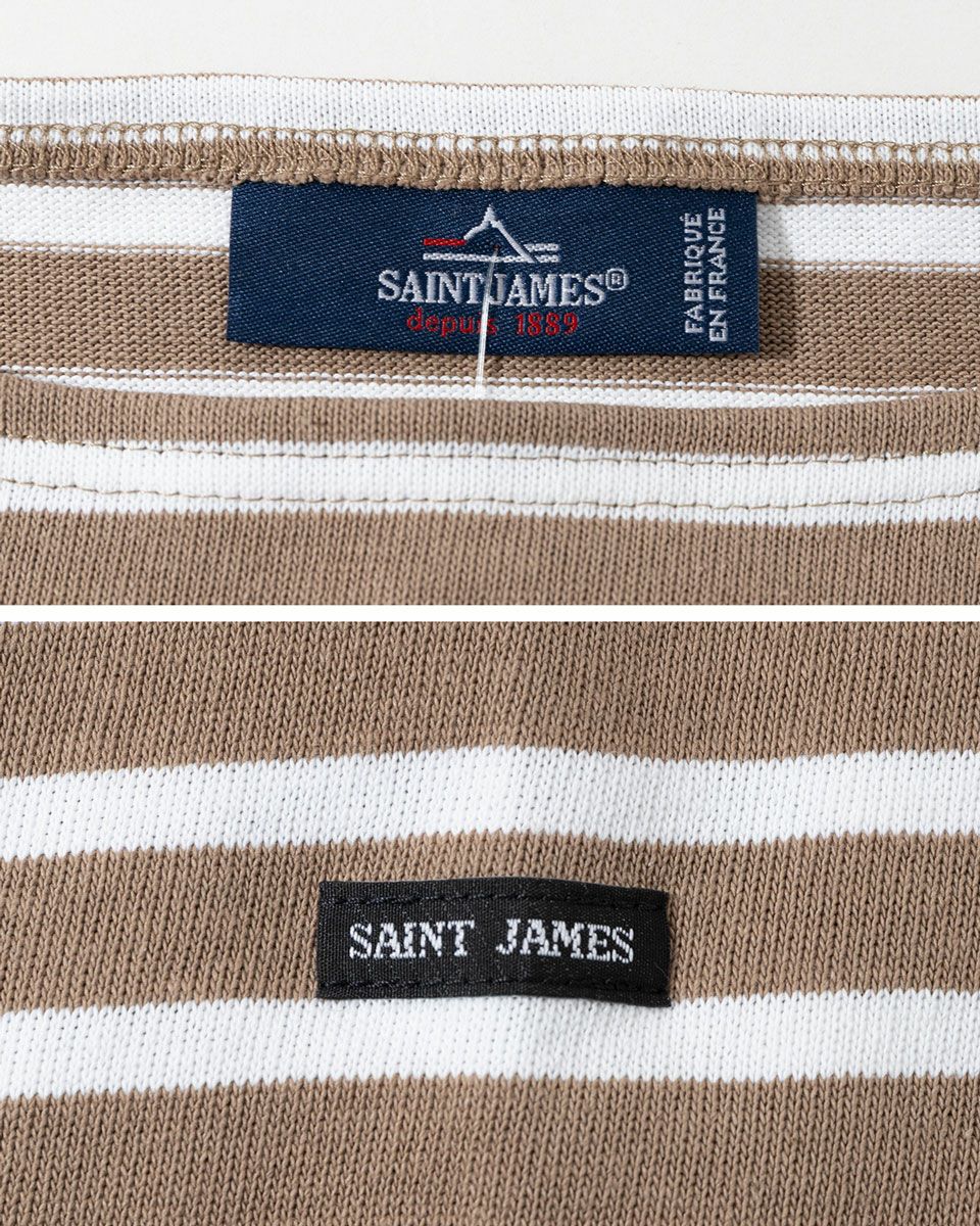 セントジェームス ウエッソン 暖色ボーダー SAINTJAMES OUESSANT
