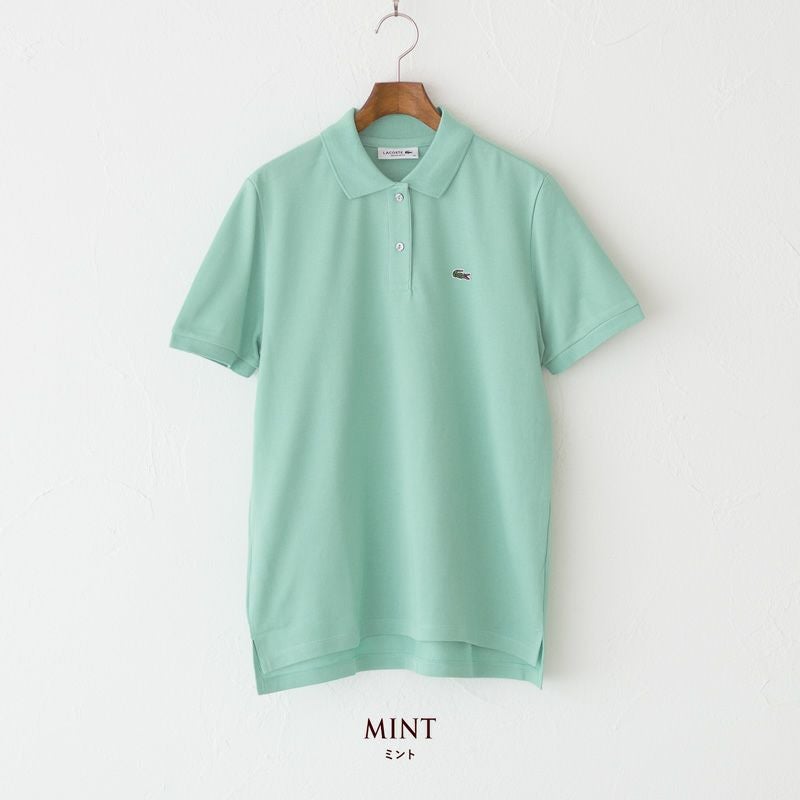新品 LACOSTE クラシックフィット ポロシャツ サイズ4 緑 ラコステ ウィメンズ クラシックフィット ポロシャツ PF7839M/PF7839L
