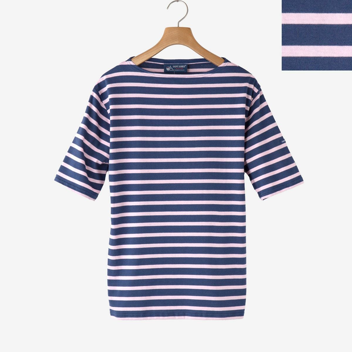 costa　SAINTJAMES ボーダーと黒2枚　Tシャツ セントジェームス ピリアック ボーダー 半袖 Tシャツ SAINT JAMES