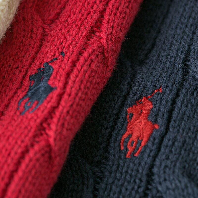 ポロ ラルフローレン ケーブル編み ベスト コットン ボーイズ POLO
