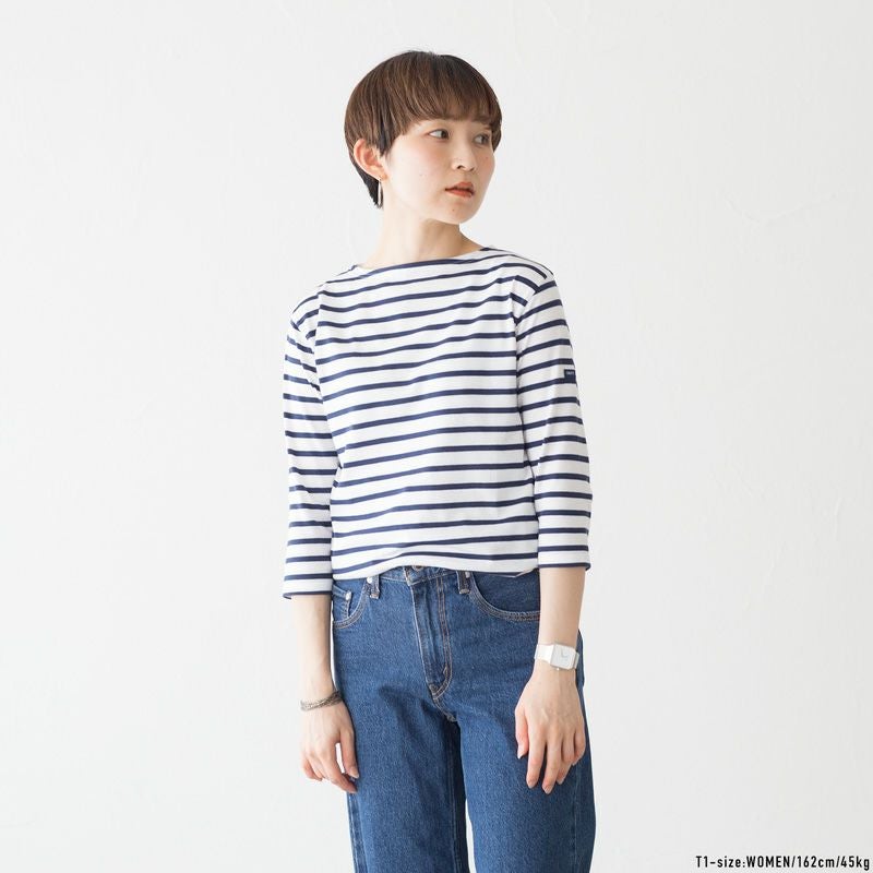 セントジェームス モーレ 七分袖 Tシャツ [ボーダー] 08JC183-1R