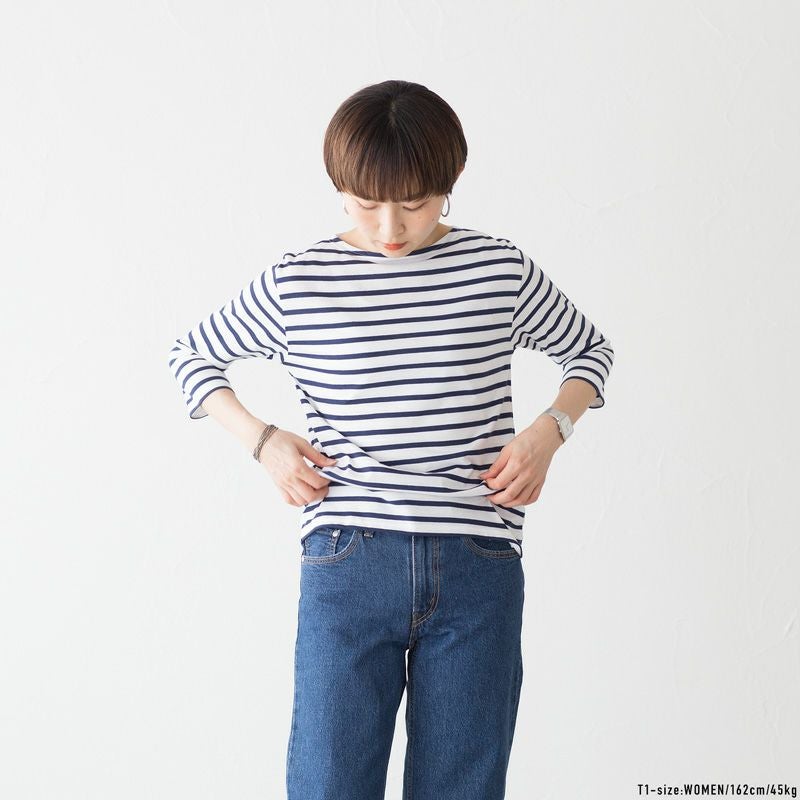 セントジェームス モーレ 七分袖 Tシャツ [ボーダー] 08JC183-1R