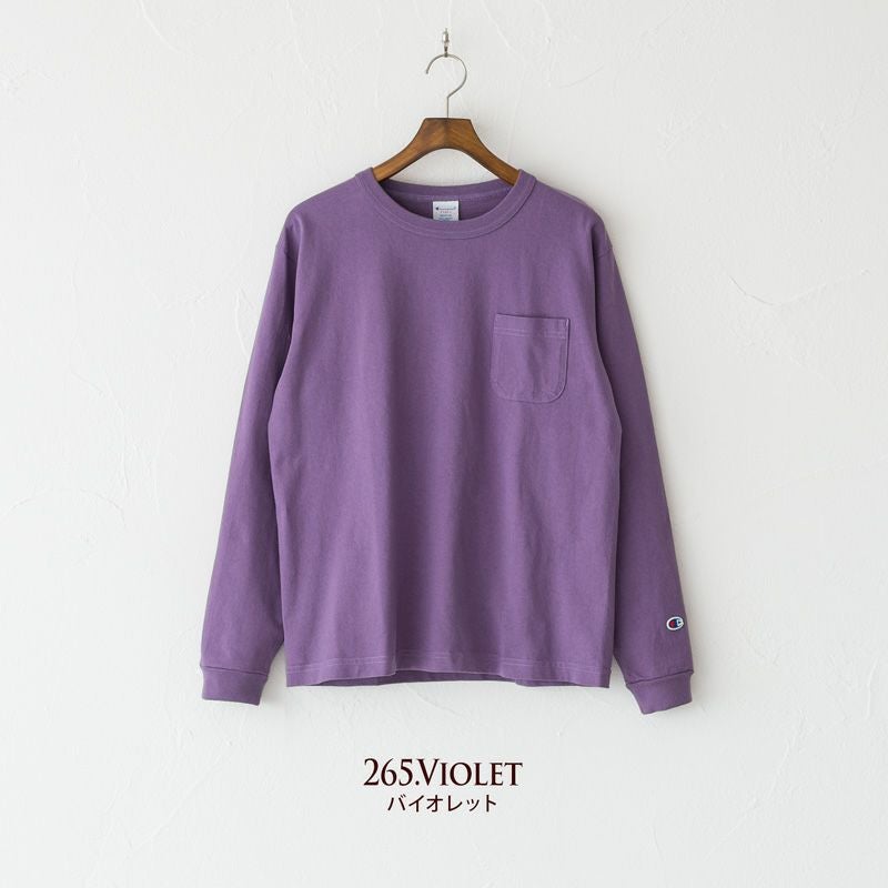 チャンピオン T1011 ポケット付き ロングスリーブ Tシャツ C5-P401