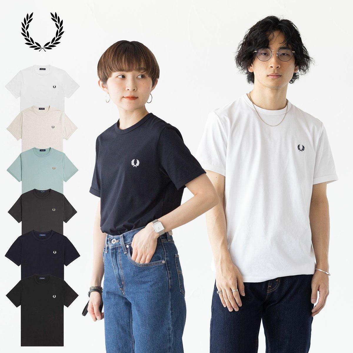 T*a様 FREDPERRY メンズ　シャツ　試着のみ フレッドペリー FRED PERRY リンガー Tシャツ M3519 メンズ レディース
