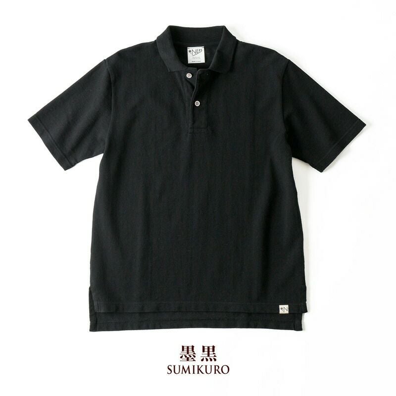 NEPS 吊りカノコ 吊り編み ポロシャツ N1201 LOOPWHEEL PIQUE POLO