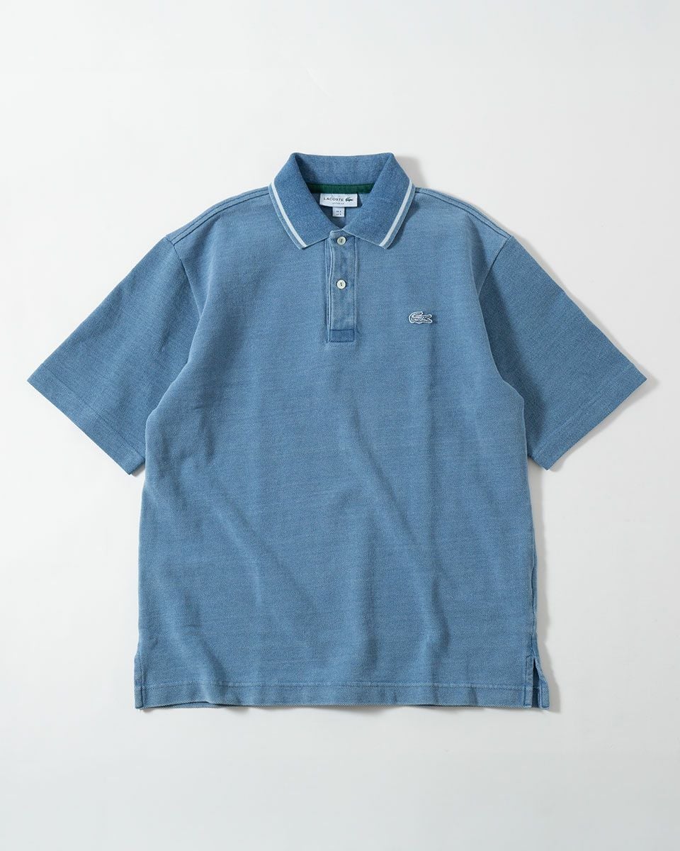 Lacoste ラコステ　インディゴ　ポロシャツ　FR3 インディゴ鹿の子地ポロシャツ | LACOSTE/ラコステ | 三越伊勢丹
