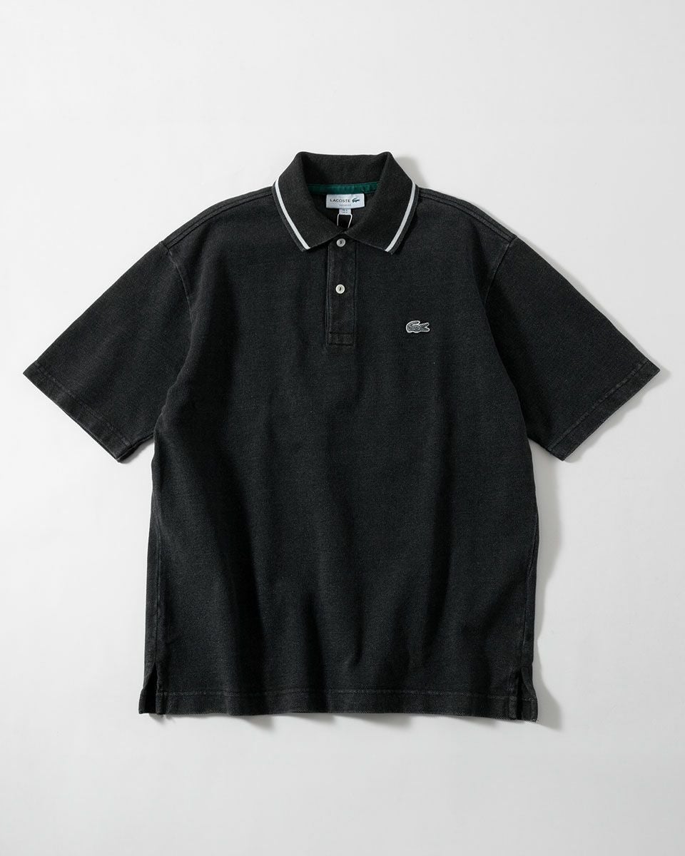 ラコステ インディゴ ポロシャツ LACOSTE 配色リブニット PH004J-99
