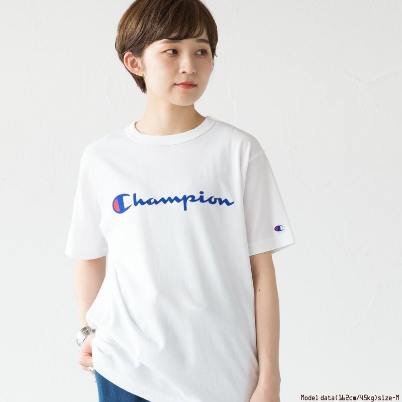 20%OFF チャンピオン ベーシック Tシャツ C3-P302 スクリプトロゴ 筆記