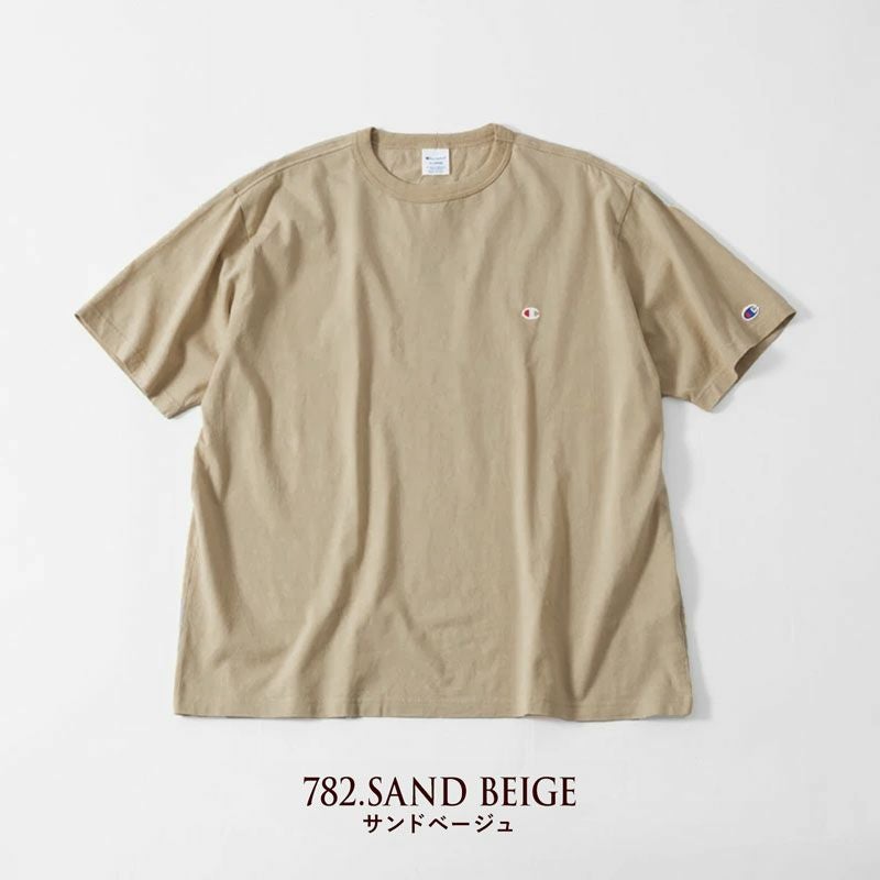チャンピオンTシャツベージュ チャンピオン ベーシック Tシャツ Champion C3-X352L 【キングサイズ