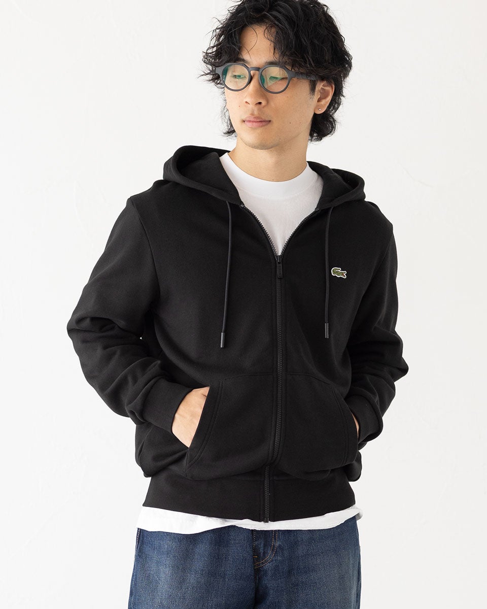 ラコステ ジップパーカー LACOSTE エッセンシャル ジップスウェット