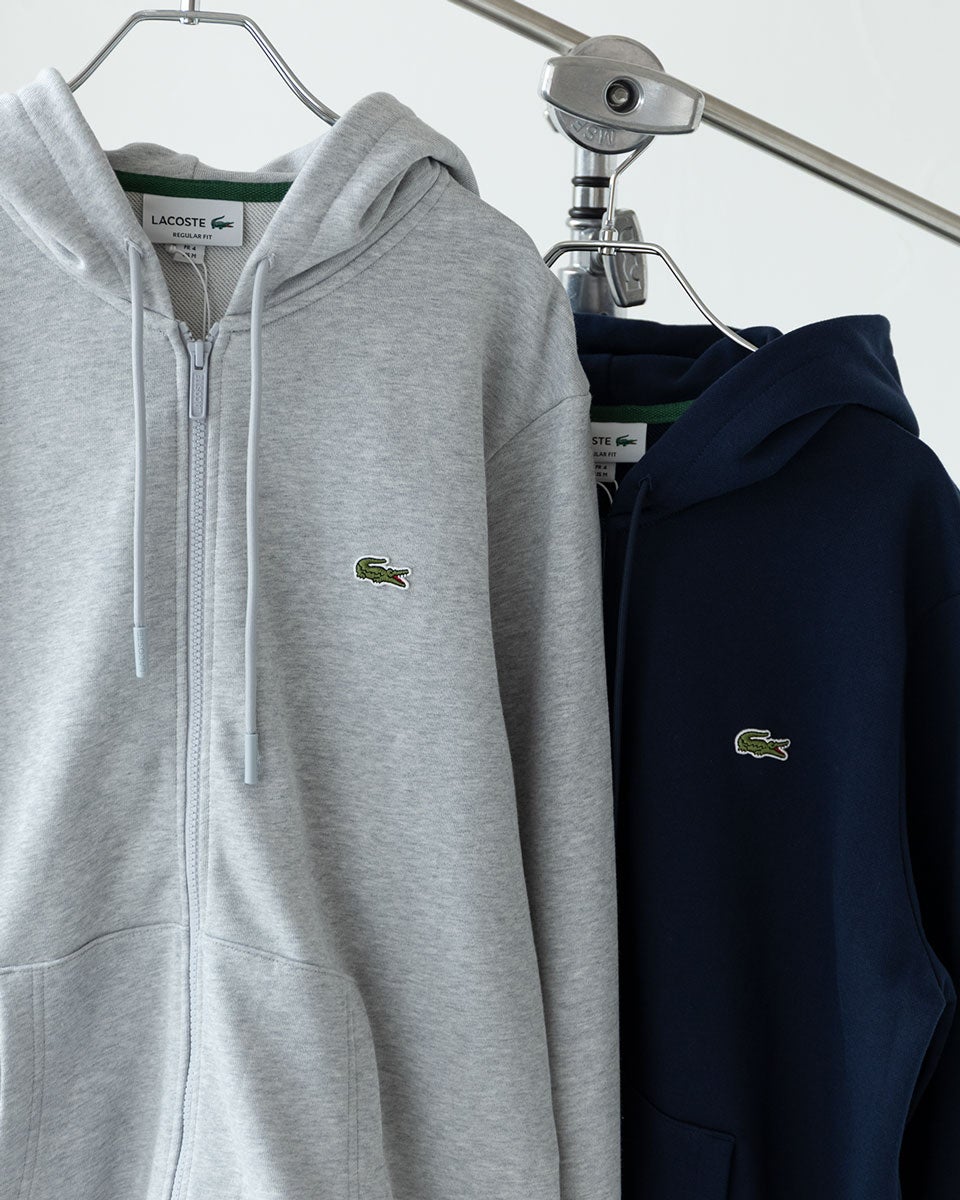 ラコステ ジップパーカー LACOSTE エッセンシャル ジップスウェット