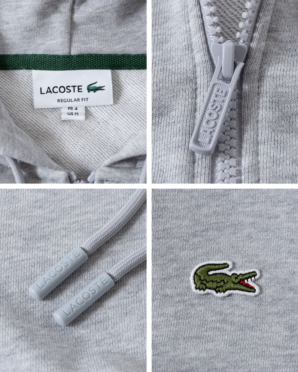 ラコステ ジップパーカー LACOSTE エッセンシャル ジップスウェット