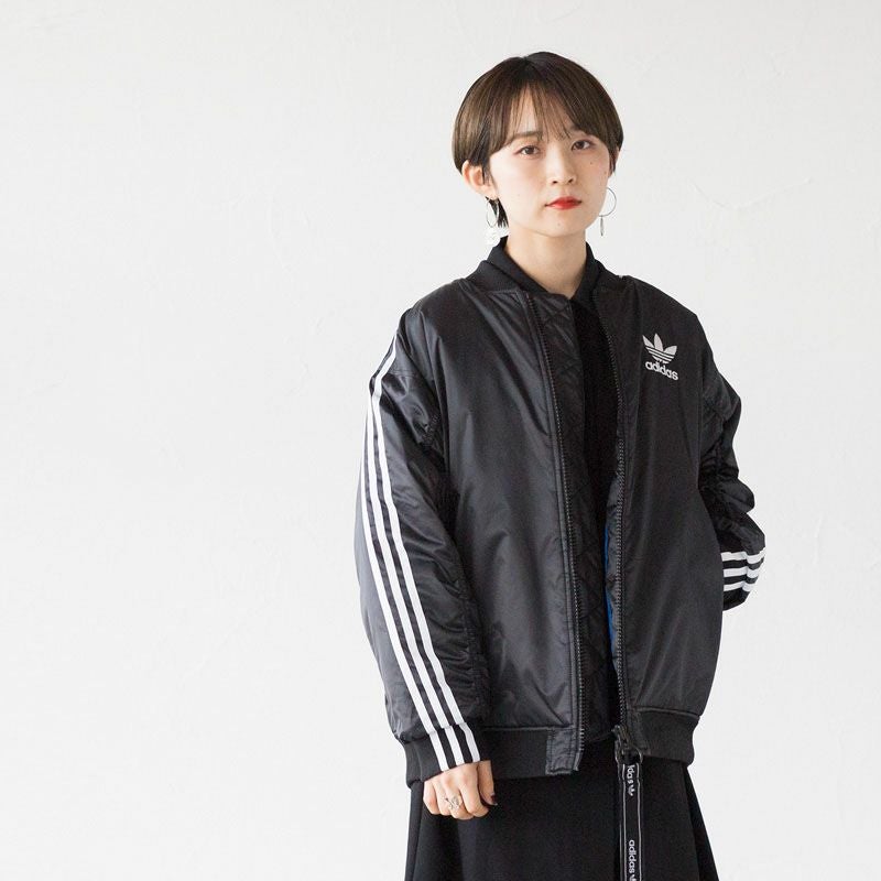 アディダス オリジナルス レディース ロング ボンバー ジャケット GDG90