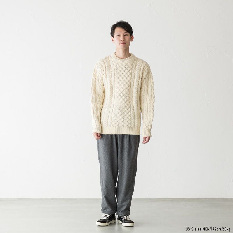 エルエルビーン アイリッシュ フィッシャーマンズ セーター クルー