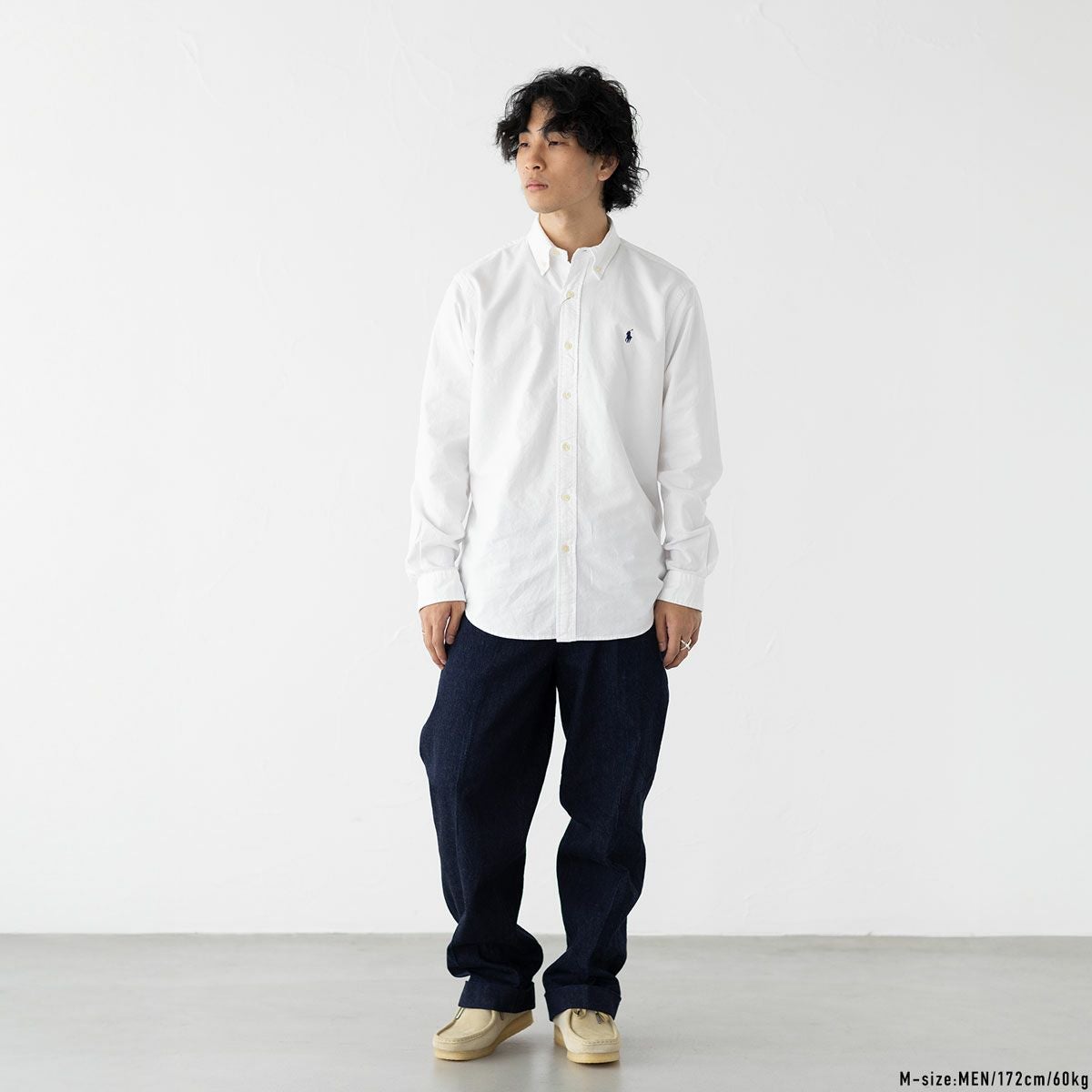 美品♪ ラルフローレン BDシャツ オックスフォード グレー 11 j84 POLO RALPH LAUREN（ポロ・ラルフローレン） ポロ ラルフローレン