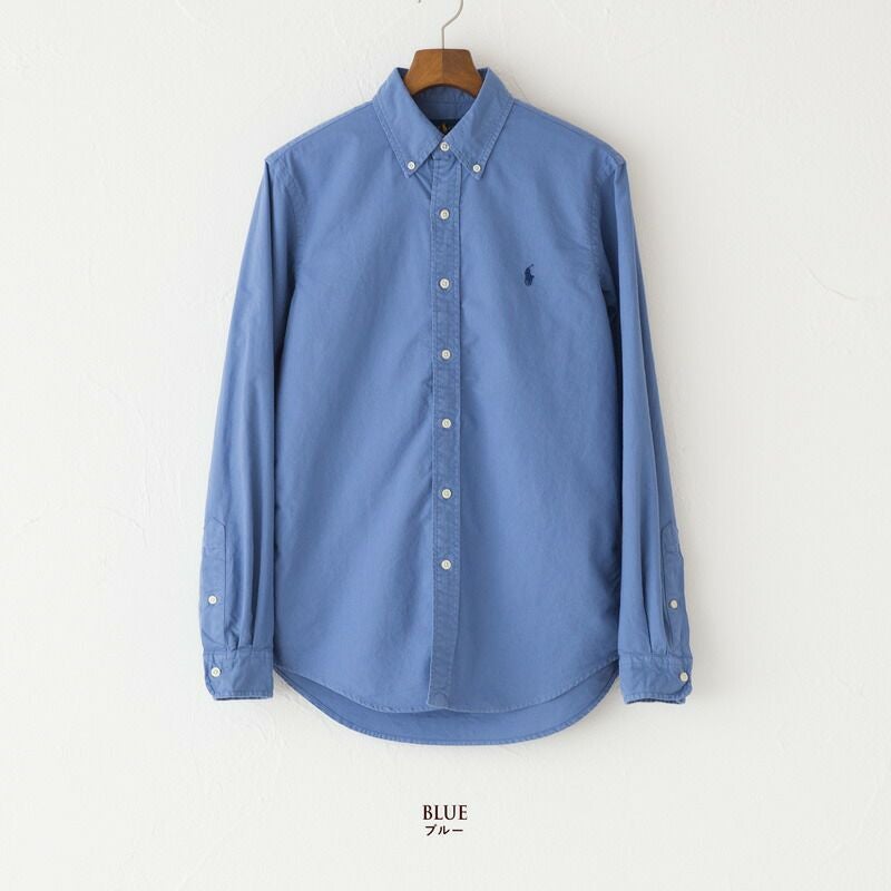 【美品】RALPH LAUREN  ボタンダウン シャツ ブルー ポロ ラルフローレン メンズ オックスフォード ボタンダウンシャツ