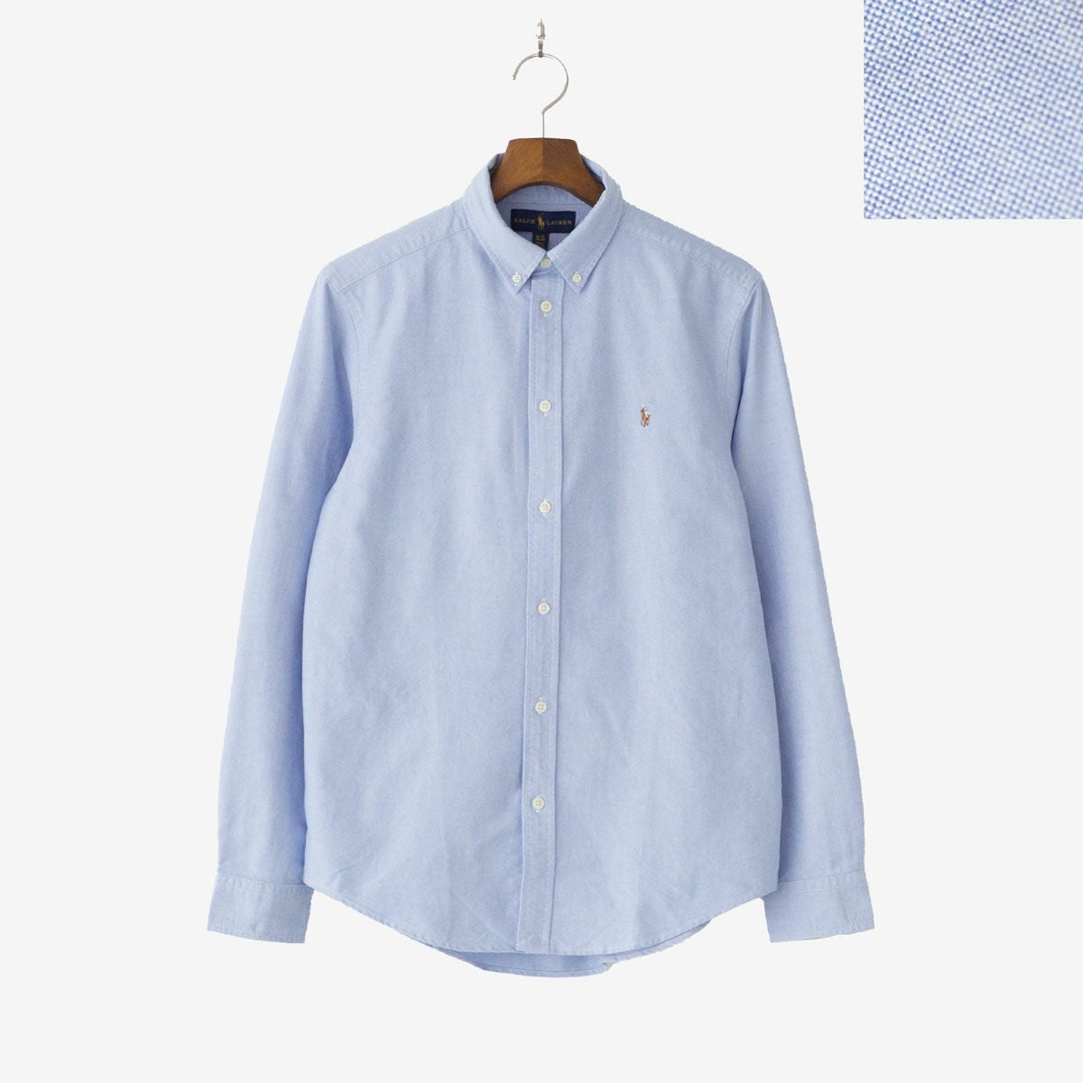 【美品】RALPH LAUREN  ボタンダウン シャツ ブルー Ralph Lauren ラルフローレン】ロイヤルブルーボタンダウンシャツXL