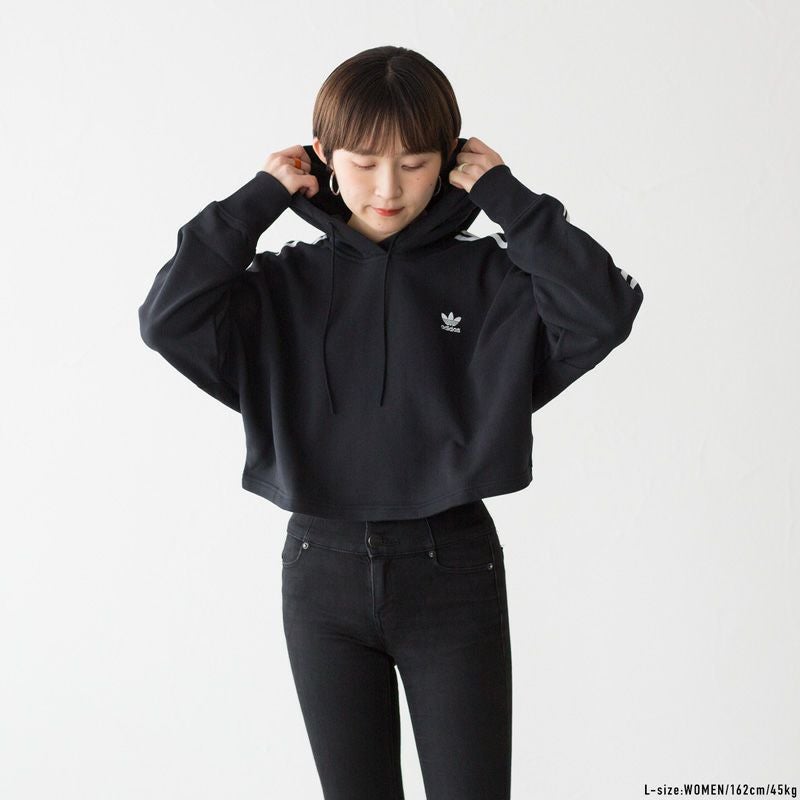 10%OFF】 アディダスオリジナルス レディース クロップド パーカー
