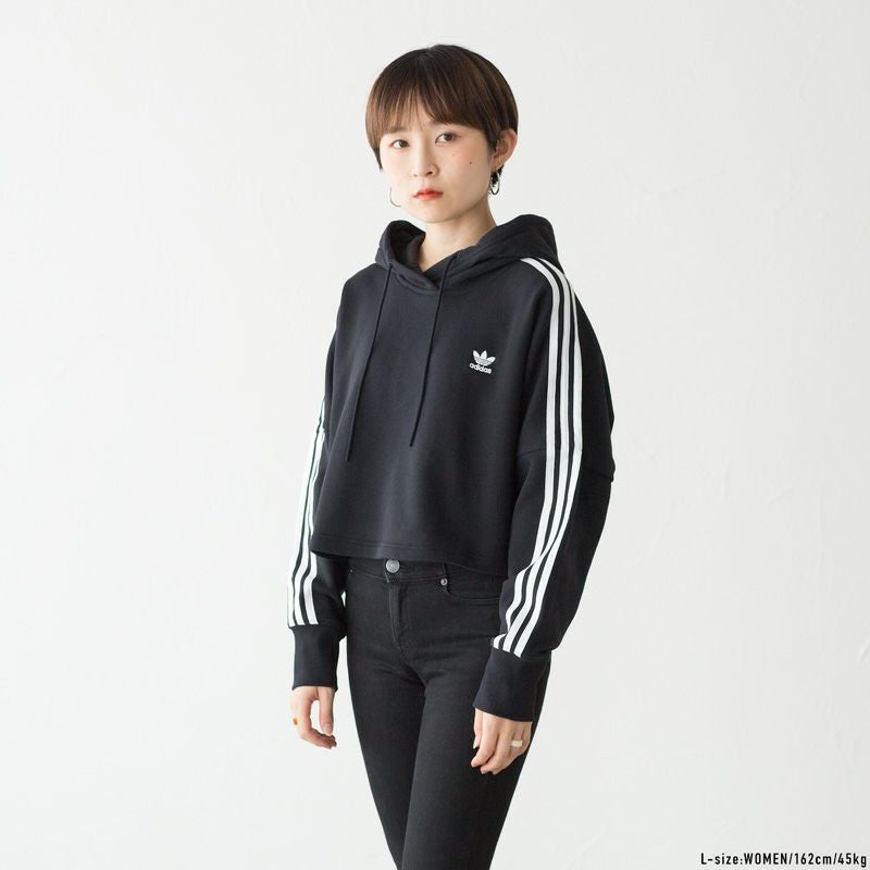 10%OFF】 アディダスオリジナルス レディース クロップド パーカー