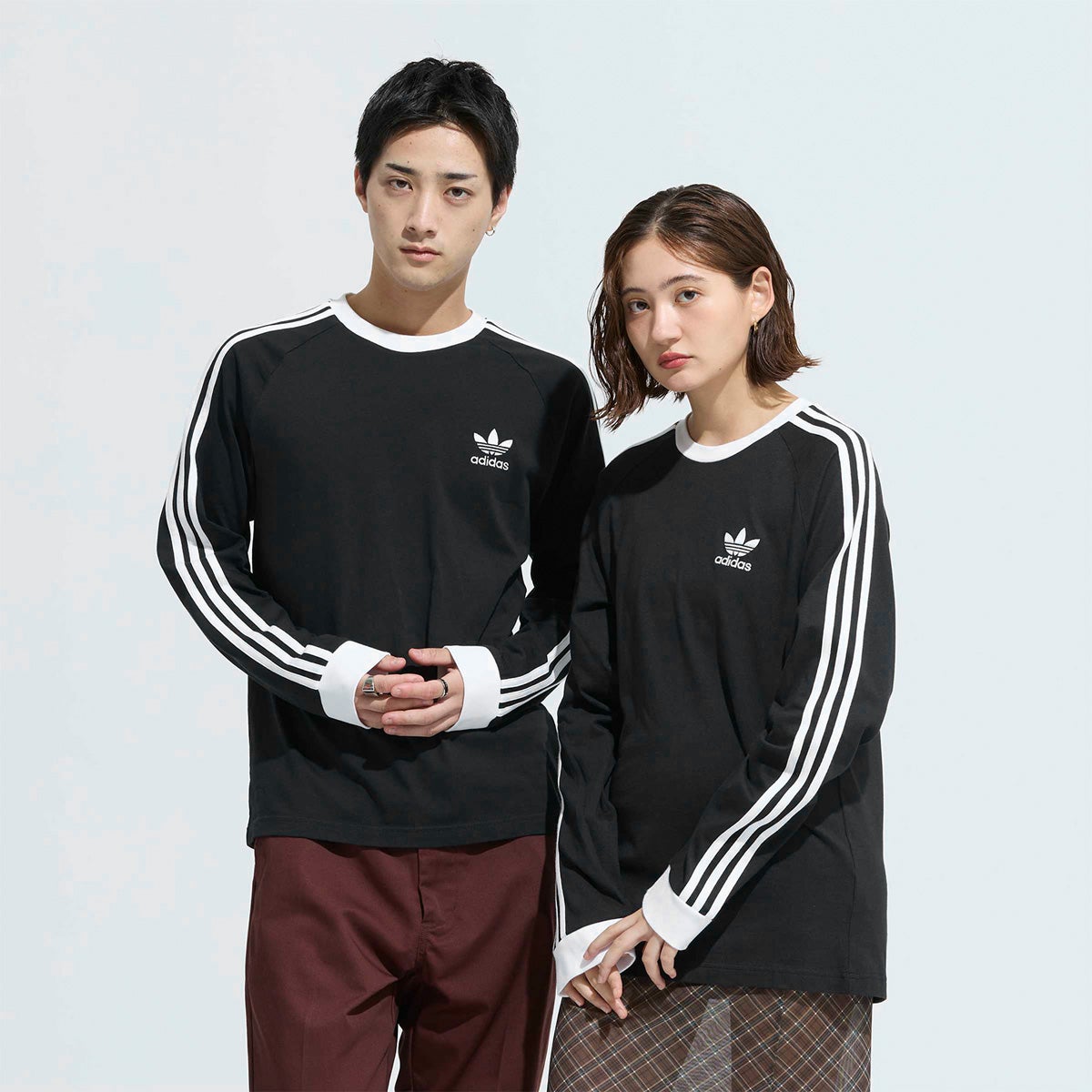 アディダス Tシャツ スリーストライプス ロングスリーブ adidas