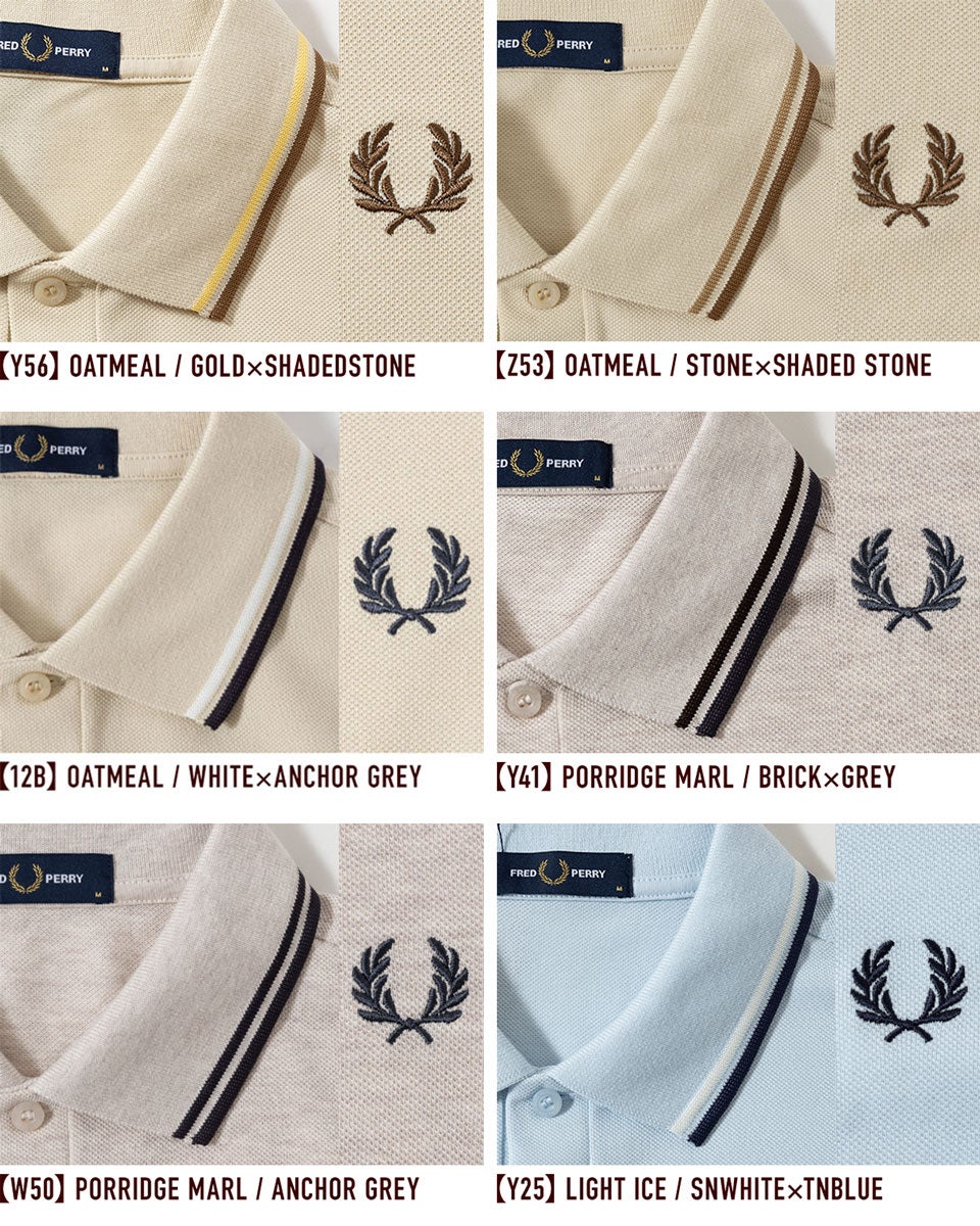 フレッドペリー ポロシャツ M3600 ティップラインポロ FRED PERRY