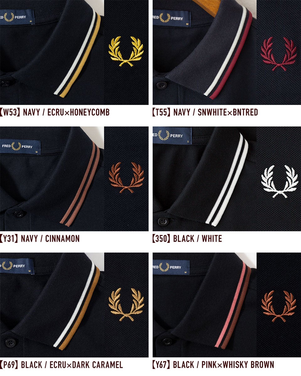 フレッドペリー ポロシャツ M3600 ティップラインポロ FRED PERRY
