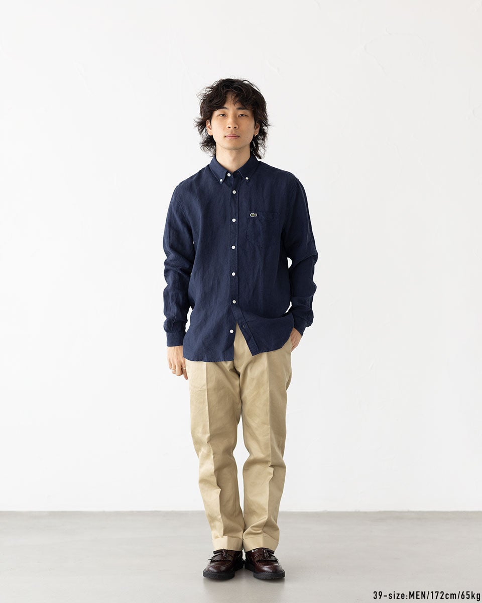 ラコステ LACOSTE リネン ボタンダウン シャツ CH5667/CH2188 メンズ