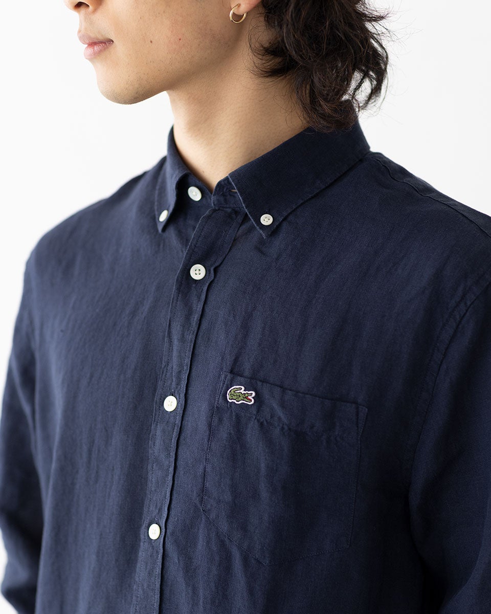 ラコステ LACOSTE リネン ボタンダウン シャツ CH5667/CH2188 メンズ